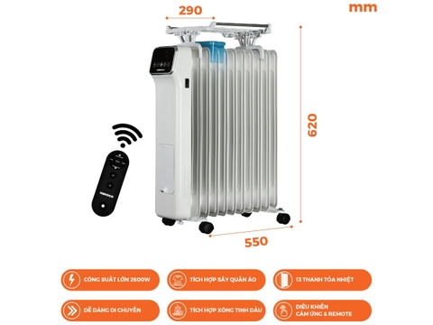 Máy Sưởi Dầu Nanoco NOH2614RC