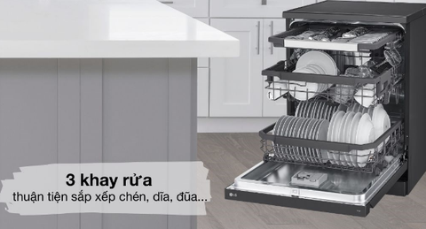 Được trang bị nhiều công nghệ hiện đại Đánh giá chi tiết Máy Rửa Bát LG 14 bộ LDT14BLA4 : Nhiều tính năng