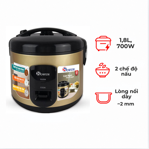 Nồi cơm điện Sowun SW631 1.8 lít