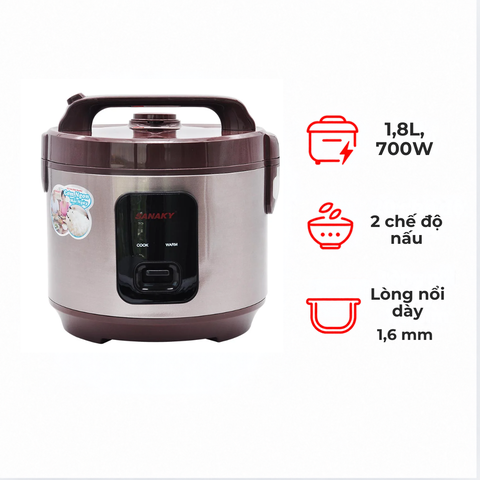 Nồi cơm điện Sanaky SNK-NG18N24 1.8 lít