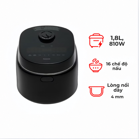 Nồi cơm điện tử Panasonic 1.8 lít SR-DM184KRA
