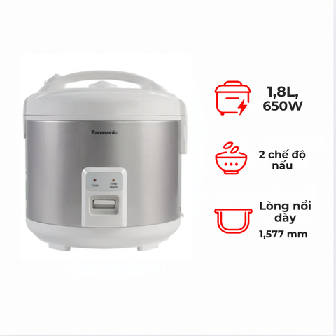 Nồi cơm điện Panasonic SR-MVN18LRAX 1.8L