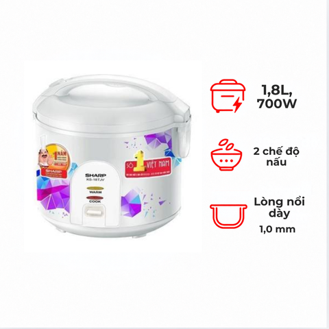 Nồi cơm điện SHARP KS-18TJV 1.8 lít Việt Nam