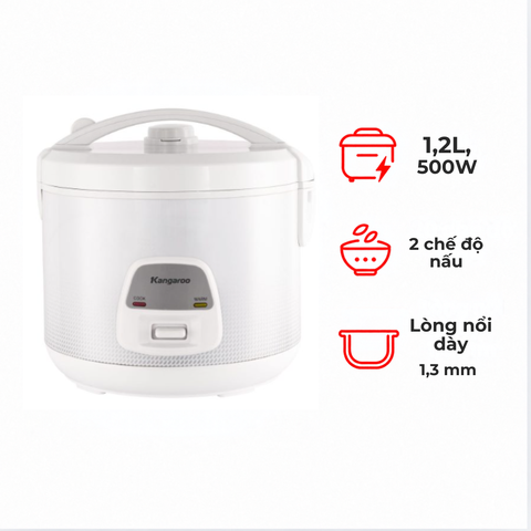 Nồi cơm điện Kangaroo 1.2 lít KGRC12MT1