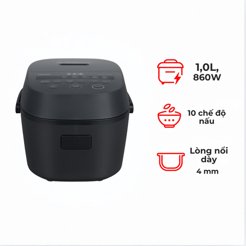 Nồi cơm điện tử Toshiba 1 lít RC-10DR5UVN(H)
