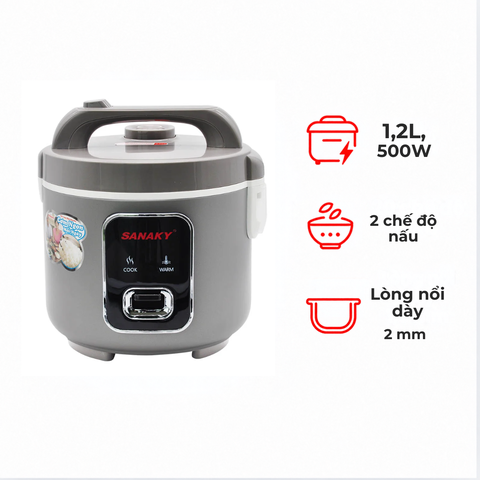 Nồi cơm điện SANAKY SNK-121J24G  1.2L