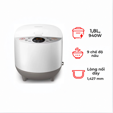 Nồi cơm điện tử Philips HD4515 1.8 lít