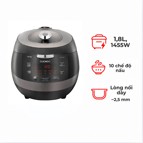 Nồi Cơm Điện Tử Áp Suất Cao Tần Cuckoo CRP-AHBC1000F/GRGRCRCKV