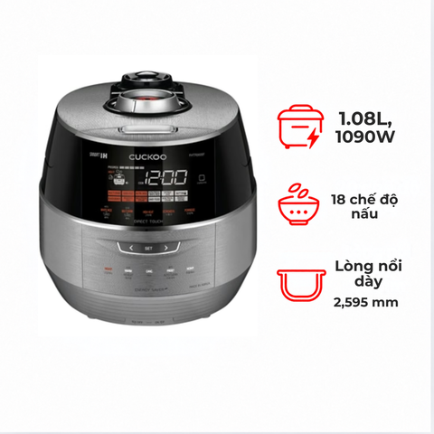 Nồi cơm điện cao tần Cuckoo CRP-FHTR0609F/SIBKVNCV 1.08 lít
