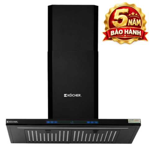 Máy hút mùi Kocher LUVIA BLACK chữ T 70cm 1150m3/1h màu đen