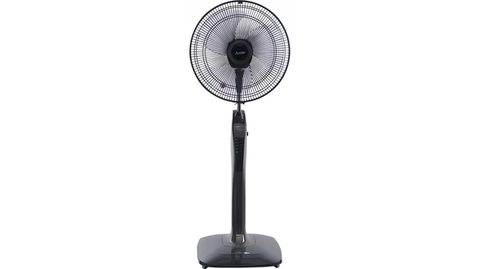 Quạt cây Mitsubishi LV16-RA CY-GY 3 cánh 47W ghi đậm có điều khiển từ xa