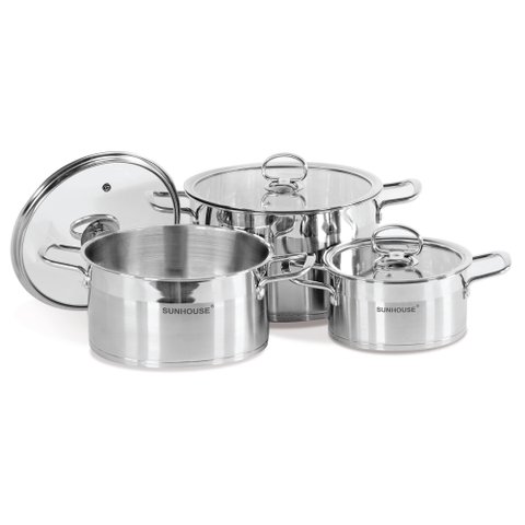 Bộ nồi Inox Sunhouse SH784