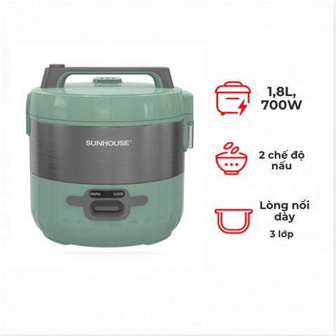 Nồi cơm điện Sunhouse SHD8604 1.8 lít 700W