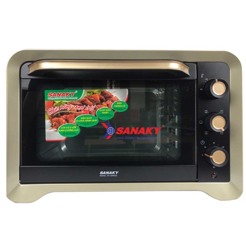 Lò nướng Sanaky VH-359N2D 35L vỏ inox