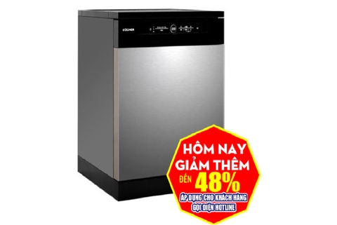 Máy rửa bát Kocher KDEU8828(SM) 13 bộ độc lập, sấy khô 3D, nhập Malaysia