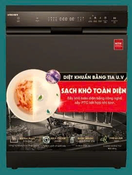 Máy rửa bát Kocher X15B PRO 17 bộ, Sấy lưu trữ 168h, sấy khô hoàn toàn