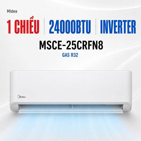 Điều hòa Midea 1 chiều 24000BTU Inverter R32  MSCE-25CRFN8 Cao cấp