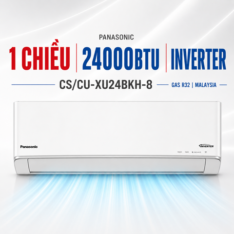 Điều hòa Panasonic  1 chiều 24000BTU Inverter CS/CU-XU24BKH-8 cao cấp