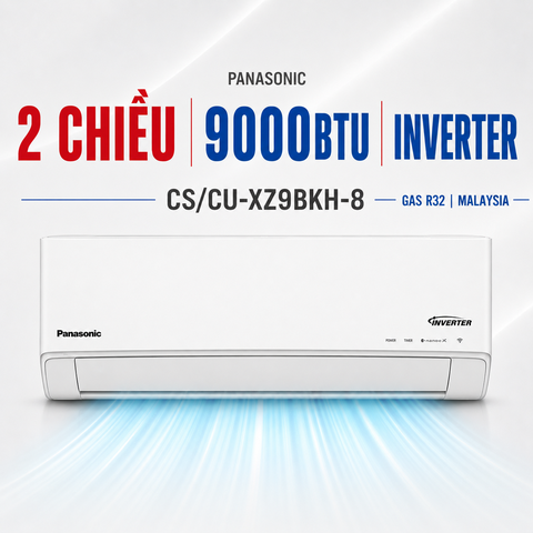 Điều hòa Panasonic 2 chiều 9000Btu Inverter CS/CU-XZ9BKH-8 cao cấp