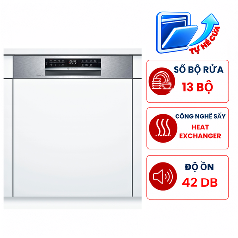 Máy rửa bát Bosch SMI6ECS93E Seri 6, 13 bộ bán âm nhập Đức