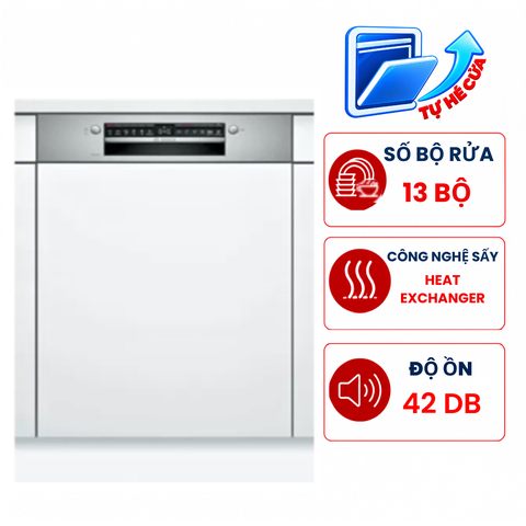 Máy rửa bát Bosch SMI4ECS14E Seri 4, 13 bộ bán âm Nhập Đức