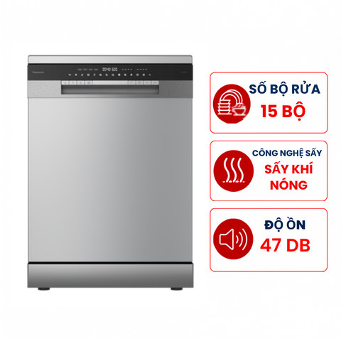 Máy rửa bát Panasonic NP-6V4MUEVN 15 bộ sấy khi nóng