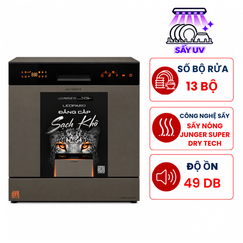 Máy rửa bát Junger Leopard DWJ-133-MS dòng độc lập 13 bộ