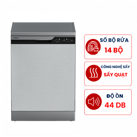 Máy rửa bát Hitachi HDF-F146VX 14 bộ độc lập nhập Thổ Nhĩ Kỳ
