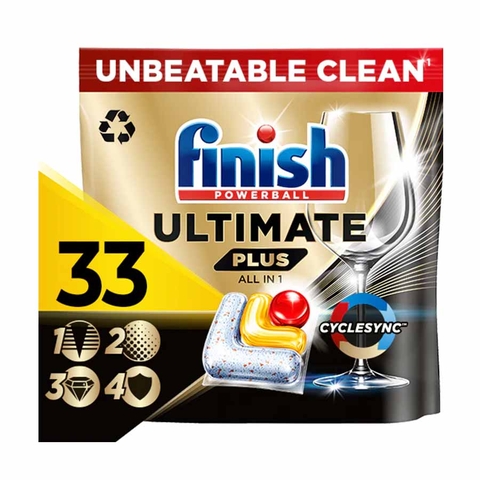 Viên Rửa Bát Finish Ultimate Plus 33 Viên