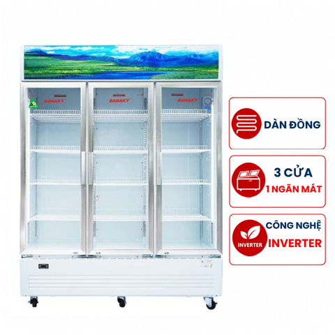 Tủ mát Sanaky VH-1520HP3 Inverter 1500 lít