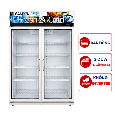 Tủ mát Sanden OEM-1205 1000 lít, 2 cánh