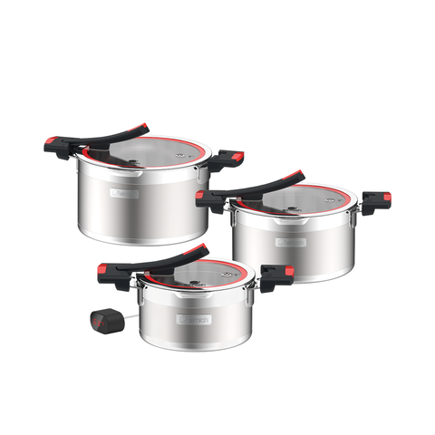 Bộ nồi Elmich Milano 2358090 3 chiếc inox liền khối 3 lớp