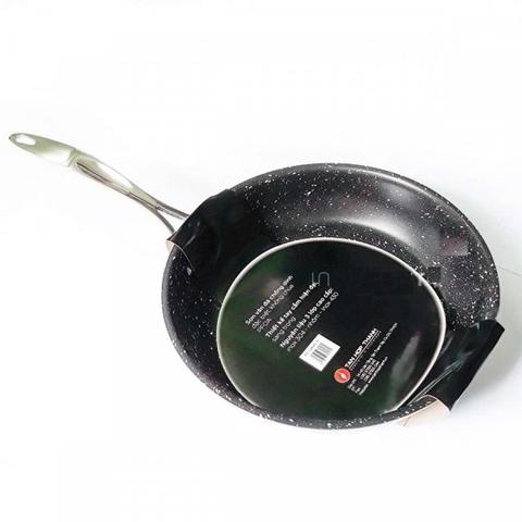 Chảo FIVESTAR Inox 3 lớp sơn vân đá 30cm 2 quai FS-C30VD-3L