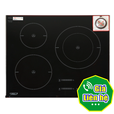 Bếp từ 3 vùng nấu lắp âm Chef's EH-IH555
