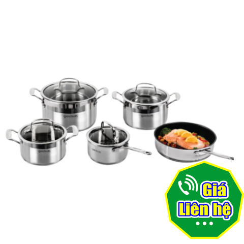 Bộ nồi Goldsun GH10-5309SG 5 chiếc inox 3 lớp