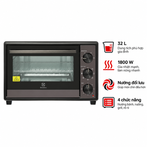 Lò nướng Electrolux EOT3218XG 32 lít