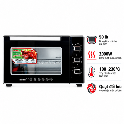 Lò nướng Sanaky VH5099N2D 50 lít