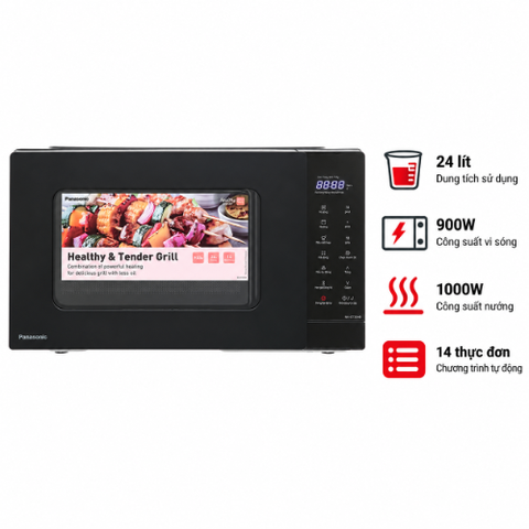 Lò vi sóng Panasonic NN-GT35NBYUE 24 lít có nướng