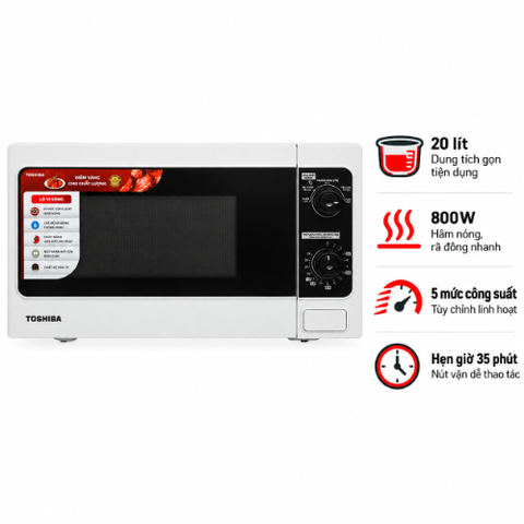 Lò vi sóng Toshiba ER-SM20(W1)VN 20 lít Thái lan