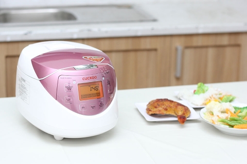 Nồi cơm điện tử Cuckoo CR-0631F/IVPIVNCV 1 lít màu trắng hồng