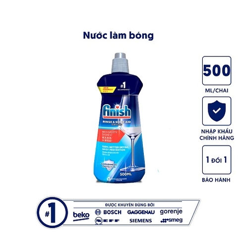 Nước làm bóng cho máy rửa bát Finish 500ml