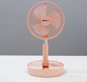 Quạt tích điện Nano 3 cánh NFF1617P 24W màu hồng