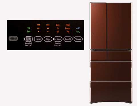 Tủ lạnh Hitachi R-G570GV (XT) Inverter 589 lít