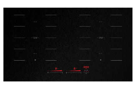 Bếp từ đôi Kocher X-NANO 8 mặt kính tinh thể X-Nano, 4000W, Đức, sôi liu riu