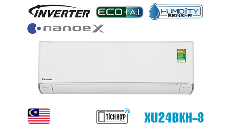 Điều hòa Panasonic  1 chiều 24000BTU Inverter CS/CU-XU24BKH-8 cao cấp