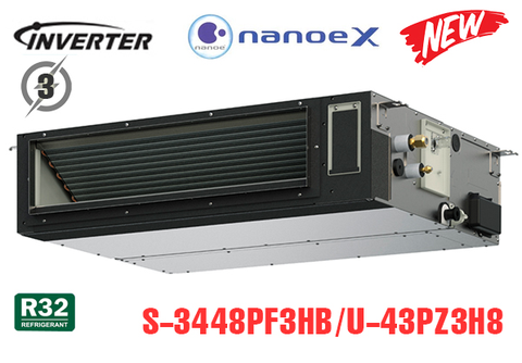 Điều hòa nối ống gió Panasonic 2 chiều 41.300BTU Inverter 3 pha S-3448PF3HB/U-43PZ3H8