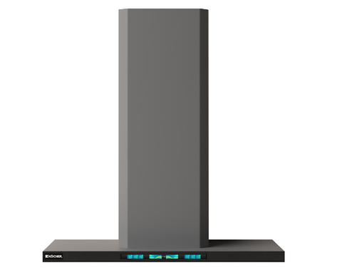 Máy hút mùi Kocher LUVIA ELITE chữ T 70cm công suất 1150m3/1h màu đen xám