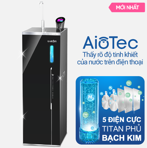 Máy lọc nước Hydro Ion kiềm Karofi KAE-S68 PRO 12 cấp lọc