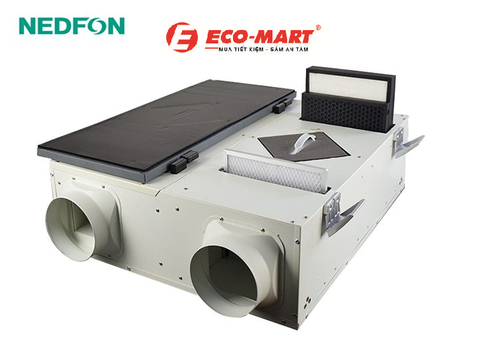 Quạt thông gió thu hồi nhiệt Nedfon QFA-D250R-F-Y 250m3/h