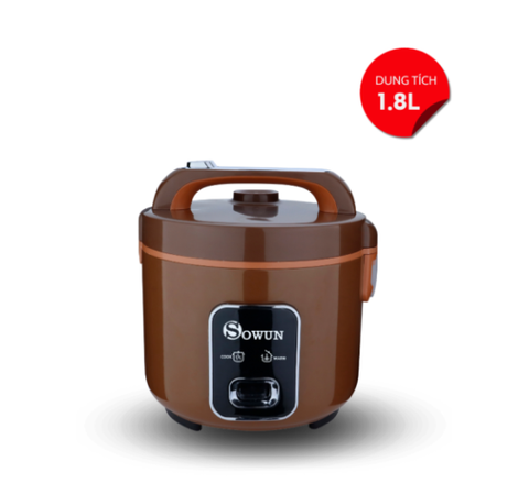 Nồi cơm điện Sowun SW6913N 1,8 lít 700W màu nâu